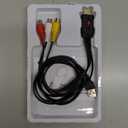 Neoteck RCA to HDMI Converter 60cm/2ft AV to HDMI Cable Supports 16:9/4:3 Aspect Conversion Built-in RCA Cable for Game Console Plug and Play Widely Used in Wii/PS2/N64-Female AV Input