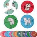 2 x Japanese Circle Animal Puzzles, Learn Basic Japanese Concepts and Animals, Hiragana, Romaji, Kanji, 15 Puzzles, 45 Pieces, Kids, Children, Toddlers, Bilingual, Tot Dojo