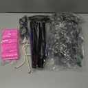 AOTHSO 6 Pieces Old Lady Wig Costume Set for Halloween Grandma Wig Granny Cane Hair Roller Glasses Necklace Bracelet (Light Gray)