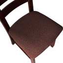 Genina Seat Covers for Dining Room Chair Seat Slipcovers Kitchen Chair Covers (Chocolate, 6 Pcs)