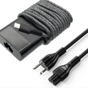 QIOUZW 2025 New Slim 65W USB C Laptop Charger Compatible with HP Spectre X360 Elitebook Omnibook Envy Chromebook Elite x2 Fast Charing Travel Type C AC Adapter Power Cord Supply