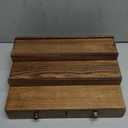 Boulphia Cologne Organizer for Men, 3-Tier Cologne Stand with Drawer and Hidden Compartment, Wooden Cologne Shelf for Perfume Display Holder, Great Gifts for Men, Vintage