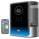 DREO 8L Smart Humidifier Large Room 600ft², HM717S, 80H Runtime Supersized Warm and Cool Mist Humidifiers for Bedroom Baby, 28dB Quiet Air Humidifier for Plants Indoor, Home, Whole House, Silver
