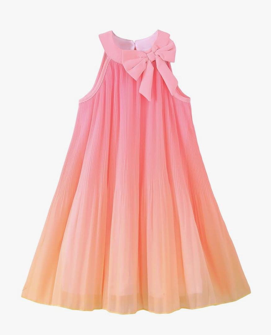 Toddler Girl Tulle Dress Summer Clothes Little Girl Ombre Halter Dress Kids Casual Sundress Toddler Princess Outfits 6-7Y
