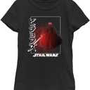 STAR WARS Visions Villain Box Up Girls Short Sleeve Tee Shirt (Black), Size: XL