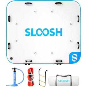 SLOOSH Inflatable Floating Dock, Inflatable Dock Floating Platform, Portable Air Dock Platform Fit for Pool, Lake, Beach with Non-Slip Surface, Size: 6Ft X 5Ft