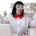 8 Pcs Scientist Lab Costume Cute Cricket's Sister Cartoon Character Accessories for Halloween Cosplay Party