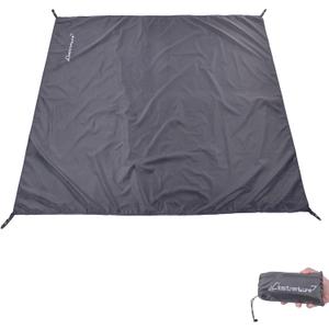 Clostnature Tent Footprint - Waterproof Camping Tarp, Heavy Duty Tent Floor Saver, Ultralight Ground Sheet Mat for Hiking, Backpacking, Hammock, Beach - Storage Bag Included 82.8'' x 55.2'', Gray