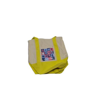 Mini Canvas Tote Bag with Pocket Reusable Pack of 2