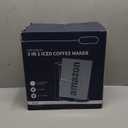 Hot & Iced Coffee Maker with Bold Setting, Single Serve Coffee Maker for K Cup and Grounds, 6-14 Oz Brew Sizes, 50 Oz Removable Water Tank, One Cup Coffee Machine with Reusable Filter, White (Ivory)