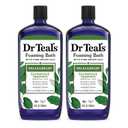 Dr Teal's Foaming Bath with Pure Epsom Salt, Relax & Relief with Eucalyptus & Spearmint, 34 fl oz (Pack of 2)