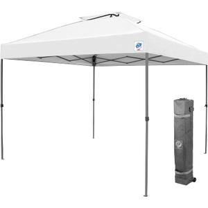 E-Z UP Patriot ONE-UP Technology Vented Shelter, 10' x 10', White (EXP 08/19/26)