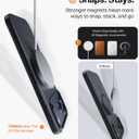 TORRAS Magnetic Slim Fit for iPhone 17 Pro Case 6.3 inch, Ultra-Thin, Compatible with MagSafe, Lightweight Matte Anti-Scratch Hard PC Cover Phone Case for iPhone 17 Pro OriginFit, Black