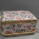 NROZIET Sewing Basket for Sewing Supplies, Wooden Sewing Kit Storage Box with Accessories, Vintage Sewing Kits Carrying Organizer with Handle for Embroidery, DIY Supplies, Beginner, Professional