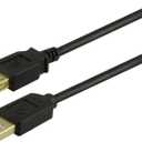 GE Home Electrical GE 6 Ft. USB Extension Cable, Extend The Length of a USB Cable, USB-A Male to USB-A Female, For Laptop, Printers, USB Hubs, And More, Black