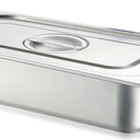 1 Pack 1/3 Size Hotel Pan with Lid, 3.6 Inch Deep Stainless Steel Steam Table Pan Serving Pans for Restaurant, Kitchen, Party, Hotel, Food Buffet Event