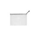 HLDInie Mesh Pouch Bag,A3 Zipper Bag for Organizing Storage, Waterproof Zipper Pouch, 17" x 12"/44cm x 32cm, File Bag for School and Office Supplies (Black) 5 Bags