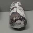 Lotus Karen Faux Fur Throw Blanket Cow Print-Dark Brown, Fluffy Fuzzy Plush Bubble Blanket for Couch, 60x50 Inches Cozy Shaggy Rabbit Blanket, Luxury Decorative Gifts for Sofa Bedroom Living Room