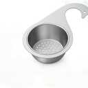 2 x Stainless Steel Swan Sink Strainer Basket  304 Food-Grade Corner Drain Filter, Multi-Functional Hanging Basket for Kitchen Sink  Efficient Drainage, Fruit/Vegetable Cleaning & Gadget Storage (1PC)