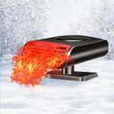 WEILAIDI Car Heater 12V 150W, 2-in-1 Portable Defroster & Defogger, Fast Heating & Cooling Fan for Car Windshield, Plug in Cigarette Lighter for Vehicles, Trucks and SUVs