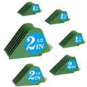Clipper Guards Compatible with Wahl 10 12 14 16 18 20 Hair Clipper Guards 6pcs Extra Long Clipper Guard Attachments 2.5 Inch Clipper Guides Multiple Sizes Universal 2.5", 2.25", 2", 1.75", 1.5", 1.25" (Green)