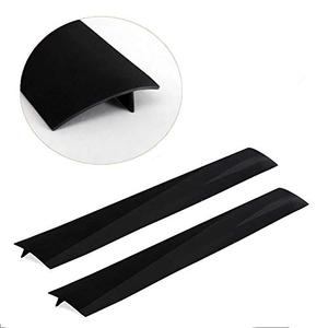 Silicone Kitchen Stove Gap Covers, Kitchen Counter Gap Anti-Slip Non-Tacky Filler Seals Spills Between Counter, Stovetop, Oven, Washer, Heat-Resistant，Set of 2 (21 Inches, Black) by liboyixi