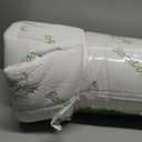 Ultra Soft Queen Size Mattress Topper - Viscose Made from Bamboo Pillow Top Mattress Pad for Back Pain Relief - Naturally Cooling for Hot Sleepers, Green