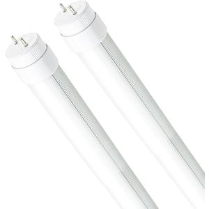 F15T8 LED Replacement Bulb,7W,5000K Daylight White,F15T8 LED Tube Light Rotatable End Caps,Frosted Cover,85-265VAC (120V 2Pack).
