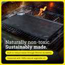 Lodge Double Play Reversible Cast Iron Grill/Griddle - Dual-Sided with Double Burner Configuration for Eggs, Pancakes, Burgers & More - Seasoned, Non-Toxic Cookware - Heavy-Duty Grill Pan - Black