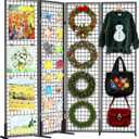 Grid Wall Panels Foldable Gridwall Panel Display Stand Art Show Display Panels for Vendor Events Craft Shows Merch Display