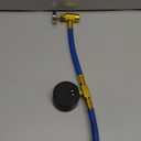 Ketofa R1234YF Refrigerant Charge Hose Kit, R-1234YF AC Refrigerant Can Hose with Gauge, 1/2 LH Can Opener Tap and R1234YF Low Side Adapter