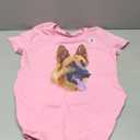 German Shepherd Face T-Shirt, Size Small