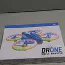 Drone for Kids and Beginner with Led Light, Small Indoor Rc Light Up Drone with 360 Flip, 2 Batteries, Kids Flying Toy Gift for Boy and Girl (Dark Blue)