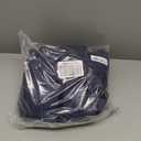 ROYALE LINENS Fitted Sheet with Pillowcases - Queen Fitted Sheets with 2 Pillowcases - 300 Thread Count 100% Organic Cotton - Fits Mattress Up to 18" Deep - Soft & Breathable - Navy (No Flat Sheet)