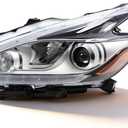 Left Headlight Assembly w/Bulb Not Halogen Compatible with Murano S/SL/SV/Platinum 2015-2018 260609UE5C NI2502233 Driver Side