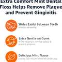 Amazon Basics Extra Comfort Mint Dental Floss, Shred Resistant, Slides Easily Between Teeth, 40 M, 6-Pack