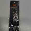 Milwaukee Leather  PC Vest Extenders - Double Chain with Genuine Leather Inch Extension, 1 Piece