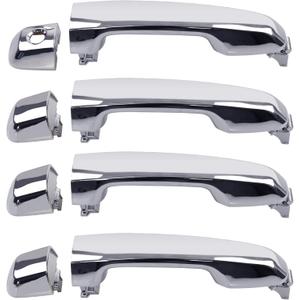 Gledewen Exterior Door Handle 4 PCS Front Rear Left Right, Compatible with 2009-2021 Toyota 4Runner Lexus GX460, Replaces# 69210-60100 69217-35050 69210-35180-B