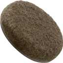 Super Sliders Secure Grip Formed Felt Movers for Furniture to Protect Hard Surfaces, 1.5", Brown (20 Pack)