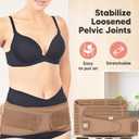 3 in 1 Postpartum Belly Support Recovery Wrap Postpartum Belly Band, After Birth Brace, Slimming Girdles, Body Shaper Waist Shapewear,Post Surgery Pregnancy Belly Support Band(Dusty Plum, M/L)