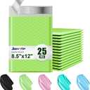 Poly Bubble Mailers 8.5x12 Inch, 25 Pack Padded Envelopes for Shipping, Package Envelopes with Self Seal Adhesive, Waterproof Padded Mailers (Light Green, Bulk #2)