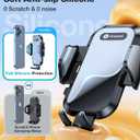 VICSEED Upgrade Ultra Stable Car Phone Holder MountDouble Lock Metal Clip Universal Air Vent Phone Mount,Mobile Cell Phone Holder for Your Car,for iPhone 17 Pro Max 16 and All Phone