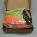 HooLing 4 Pcs Thanksgiving Turkey Costumes Set for Women Turkey Face T Shirt Tutu Skirt Knee High Socks Gobbler Hats (Medium, Brown)