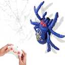 Wall Climbing Remote Control Spider, Rechargeable RC Wall Crawler Tarantula Robot with High Speed & 360 Rotation, Funny Prank Toys Gifts for Boys & Girls Age 3+ (Purple)