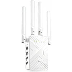 2026 WiFi Extender Signal Booster for Home, 8X Faster Long Range Internet Repeater, Covers Up to 15,888 Sq. Ft, Wireless Router Amplifier with Ethernet Port, Supports 99% Devices, 1-Tap Setup