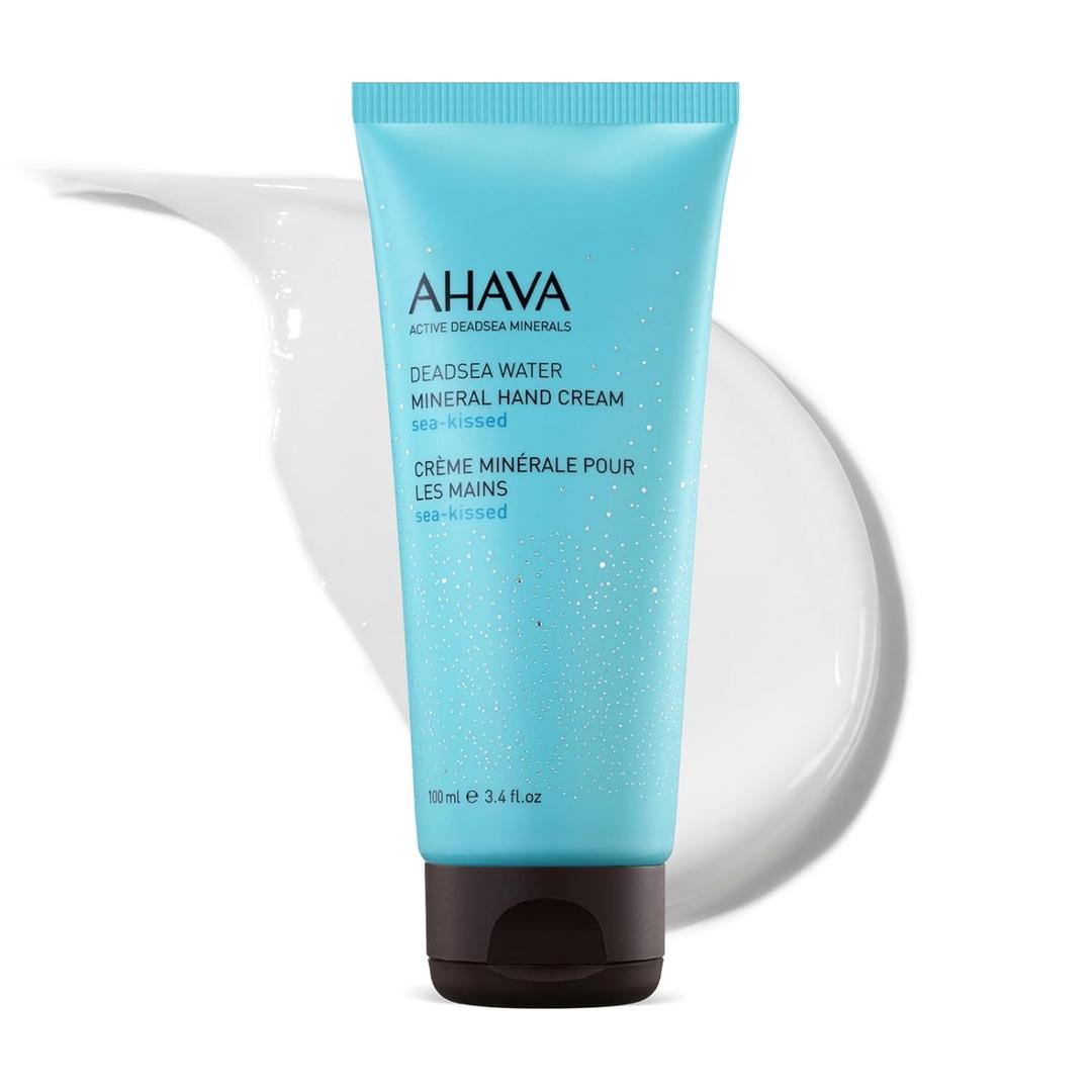 AHAVA Dead Sea Water Mineral Hand Cream - Hand Moisturizer For Dry Cracked Hands, Light & Fast Absorbing, Enriched with Exclusive blend Osmoter, Smoothing Witch Hazel & Soothing Allantoin