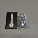 Uyiton Compatible with iPhone 17 Pro Camera Lens Protector - [Not Easy to Break][Strong Adsorption][Case-Friendly] Metal Tempered Glass Rear Camera Screen Cover - Deep Blue