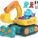 Lehoo Castle Remote Control Car for Toddlers, RC Excavator Toys for Boys 3-5 Year Old, Rechargeable Construction Toys for 1 2 3 Year Old Boys