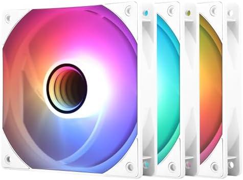 Thermalright TL-C12W-S V3 CPU Fan 120mm Case Cooler Fan ARGB, 4pin PWM Connector Silent Computer Fan with S-FDB Bearing, Desktop Cooling Fan has ARGB Mirror Light Effect (3-Pack Fans)