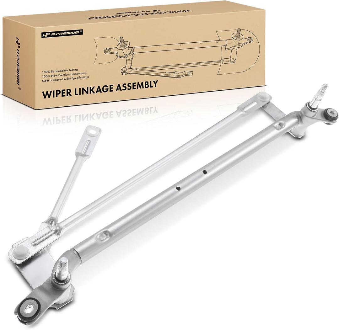 A-Premium Front Windshield Wiper Transmission Linkage Assembly Compatible with Chevrolet Malibu 2008-2012 & Pontiac G6 2005-2010 & Saturn Aura 2007-2009 - Replace# 22711011